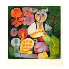 Untitled by Mauro Malang Santos, serigraph, 49/50, sold Jul 2026