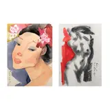 Lydia Velasco, Untitled, b.) Nude<br/> signed and dated 2019 (lower right)<br/> mixed media<br/> 16” x 11” (41 cm x 28 cm)