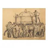 Carlos "Botong" V. Francisco, Untitled, graphite on paper