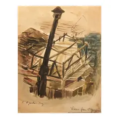 Untitled by Emilio Aguilar Cruz, watercolor on paper, sold Jul 2026