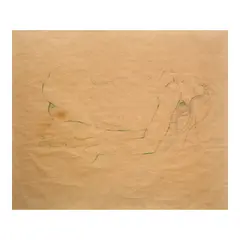 Nude by Oscar Zalameda, colored pencil on paper, sold Jul 2026