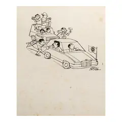 Larry Alcala, Untitled, pen and ink on paper