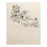 Larry Alcala, Untitled, pen and ink on paper