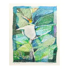 Untitled by Mauro Malang Santos, ink and pastel on paper, sold Jul 2026