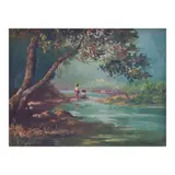 Pedro Amorsolo, Untitled, oil on canvas
