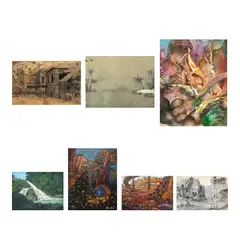 Untitled by Unidentified artist, c.) Untitled<br> signed and dated 2000 (lower right)<br> oil on canvas<br> 28” x 21 3/4” (71 cm x 55 cm)<br><br> d.) Unt, sold Jul 2026