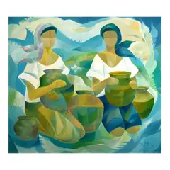 Untitled by Oscar Salita, oil on canvas, sold Jul 2026