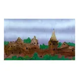 Manuel Baldemor, Medieval City, acrylic on canvas