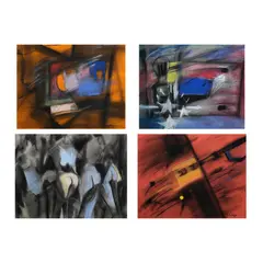 Rene Robles, Untitled, c.) Untitled <br> signed (lower left) <br> pastel on paper <br> 18” x 24” (46 cm x 61 cm) <br> <br> d.) Untitled <br> signed and dated 1995 (lower right) <br> pastel on paper <br> 19 1/4” x 24 3/4” (49 cm x 63 cm)