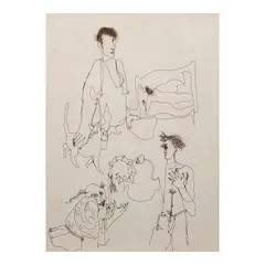 Marcel Antonio, Untitled, pen and ink on paper