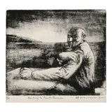 Elmer Borlongan, Drinking in Puerto Princesa, drypoint, 9/15