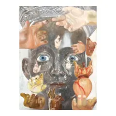 Untitled by Aleah Angeles, oil on canvas, sold Jul 2026
