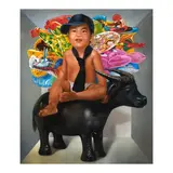 Demetrio Dela Cruz, Juan Mapangarap, oil on canvas