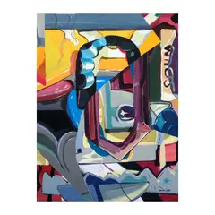Gino Bueza, Untitled (0) 1 2017, synthetic polymer paint, acrylic on canvas