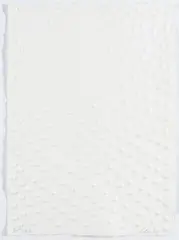 Günther Uecker, Ohne Titel, 2002, Prägedruck auf Bütten