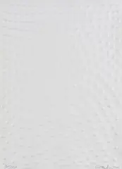 Günther Uecker, Ohne Titel, 2002, Prägedruck auf Bütten