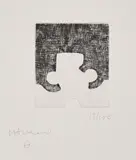 Eduardo Chillida, Ohne Titel, 1997, Kaltnadelradierung auf Bütten
