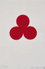 Ohne Titel by Lore Bert, 1998, Farbholzschnitt auf Bütten, sold Oct 2021