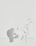 Nicola Tyson, "Dump", 2001, Grafit auf Velin