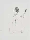 Nicola Tyson, "Facewash", 2001, Grafit auf Velin