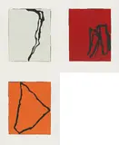 Martin Noël, Konvolut von 3 Holzschnitten (Romario, Letchkov und Bebeto), 1994, Jeweils: Farbholzschnitt auf Bütten