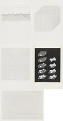 Erwin Heerich, Konvolut von 5 Zinkografien (Aus: Isometrien), 1960/1965, Jeweils: Zinkografie auf leichtem Karton