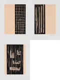 Günther Förg, Konvolut aus drei Druckgrafiken, 1989, Jeweils: Farblinolschnitt auf Velin