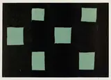 Günther Förg, 6 Rechtecke, 1991, Farbholzschnitt auf strukturiertem Bütten