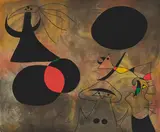 Le Léver du Soleil (Aus: Constellations) by Joan Miró, 1959, Pochoir auf Bütten, sold Feb 2022