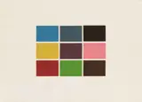 Gerhard Richter, 9 von 180 Farben, 1971, Farbserigraphie auf Karton
