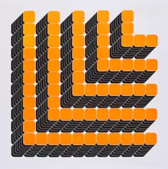 Kaspar Thomas Lenk, Ohne Titel, 1972, Farbserigrafie auf leichtem Karton
