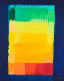 Heinz Mack, Indian Summer, 1998, Farbserigrafie auf Bütten