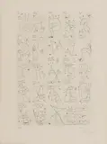 Joan Miró, Aus: La Bague d'Aurore, 1957, Radierung auf BFK RIVES (Wasserzeichen)
