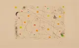 Joan Miró, Strip-tease, 1959, Farbaquatintaradierung auf Velin