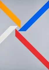 Anton Stankowski, Ohne Titel, Farbserigrafie auf leichtem Karton