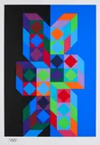 Victor Vasarely, Olympia-Plakat München, 1972, Farbserigrafie auf leichtem Karton