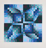 Victor Vasarely, Ohne Titel, Farbserigrafie auf Velin