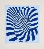 Victor Vasarely, Ohne Titel, Farbserigrafie auf Velin
