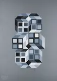 Victor Vasarely, Ohne Titel, Farbserigrafie auf leichtem Karton