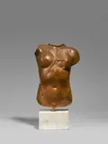 Ohne Titel (Frauentorso) by Igor Mitoraj, 1989, Bronze, braun patiniert, sold Dec 2021