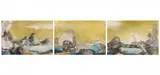 Leiko Ikemura, Kaiserstuhl, 2013, Öl und Tempera auf Jute