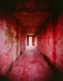 Georges Rousse, Embrasure II, 1987, Cibachrome, koloriert auf Aluminium