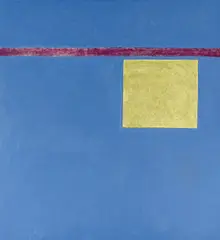 Theodoros Stamos, "Hovering Yellow Sun Box", 1967, Acryl auf Leinwand