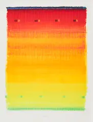 Heinz Mack, August (Aus: 12 Monate - Siebdruck Edition), 1990, Farbserigrafie auf Bütten