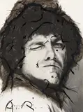 Arnulf Rainer, Ohne Titel, Um 1969-1974, Tusche über Gelatinesilberabzug auf Maße: 23,7 x 17,5cm