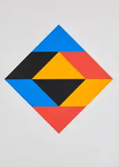 Ohne Titel by Max Bill, 1970, Farbserigrafie auf leichtem Karton, sold Feb 2022