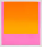 Rupprecht Geiger, rot-orange auf leuchtrot kalt, 1968, Farbserigrafie auf leichtem Karton
