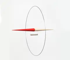 360° compass by Ólafur Elíasson, 2009, Holz, teilweise farbig gefasst, Magnet, Stahlring und Draht. In originaler Kartonkassette, sold Nov 2021
