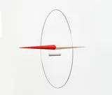 Ólafur Elíasson, 360° compass, 2009, Holz, teilweise farbig gefasst, Magnet, Stahlring und Draht. In originaler Kartonkassette