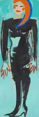 Elvira Bach, Ohne Titel, 1981, Dispersion auf Leinwand